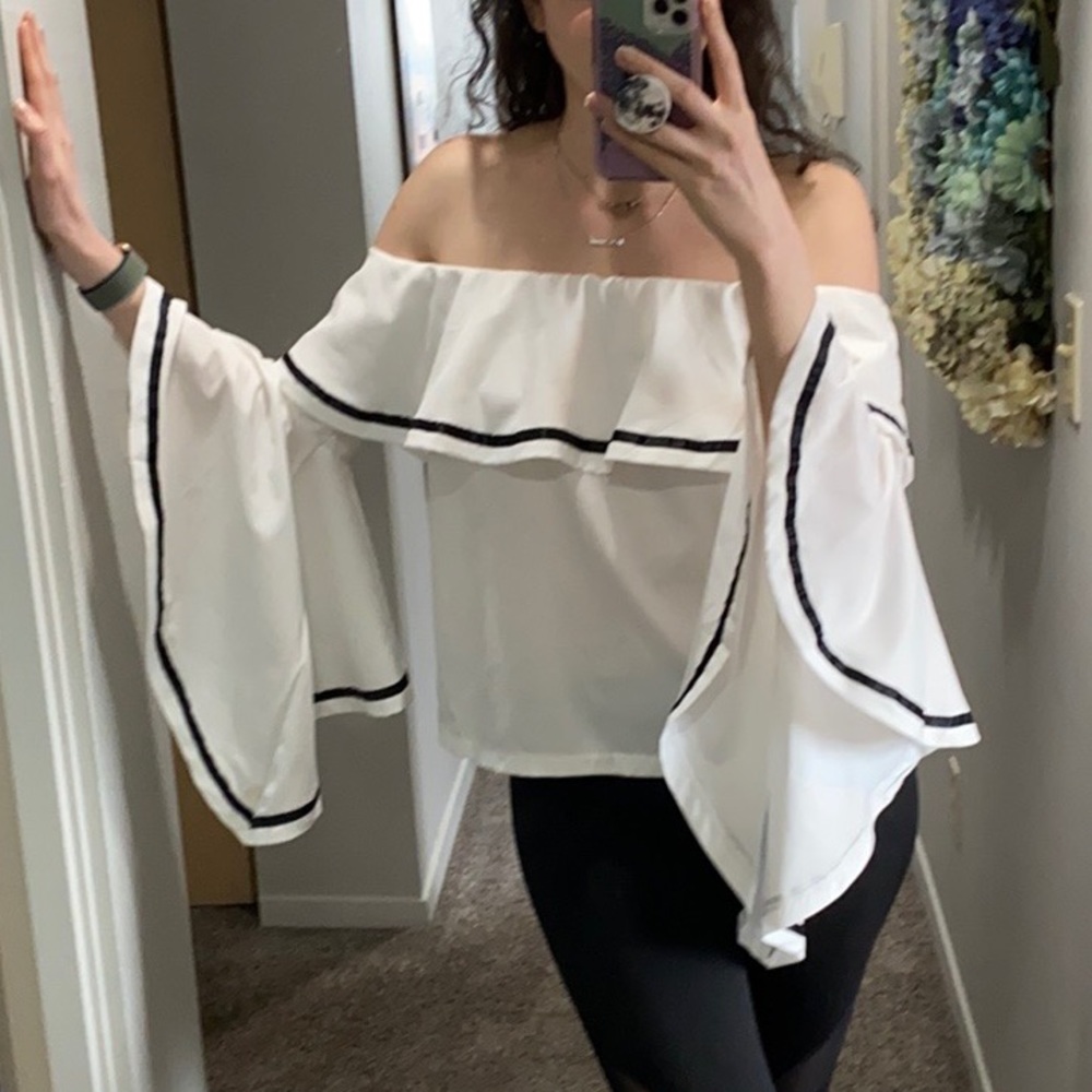 DONATING SOON Bell Sleeve Blouse